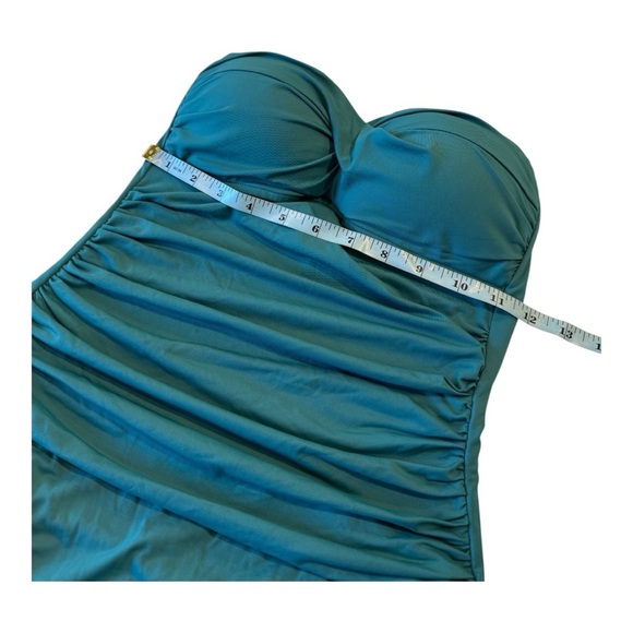 Anne Cole one-piece bandeau swimsuit by Ocean Green, size 6 MYMO00501 NEW - Picture 11 of 13